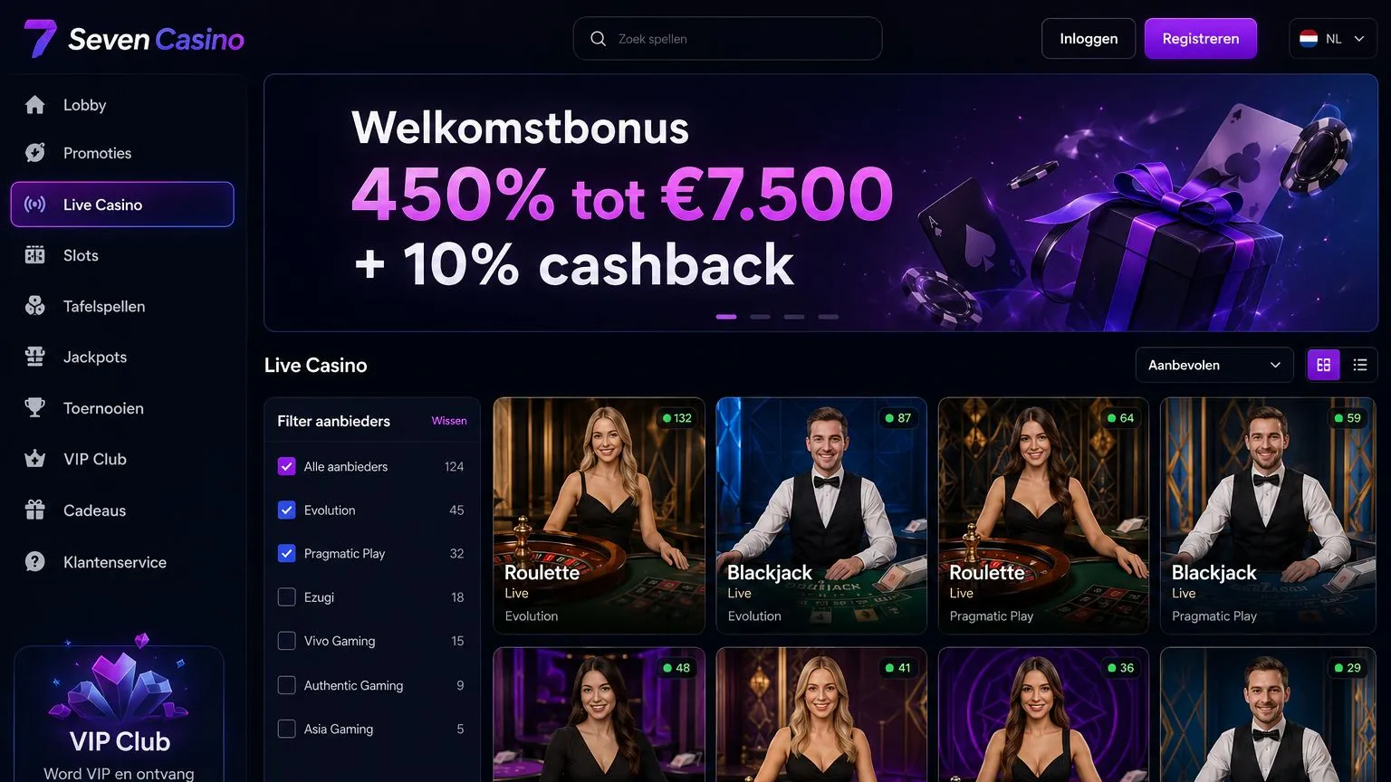 Beste buitenlandse online casino compleet spelaanbod